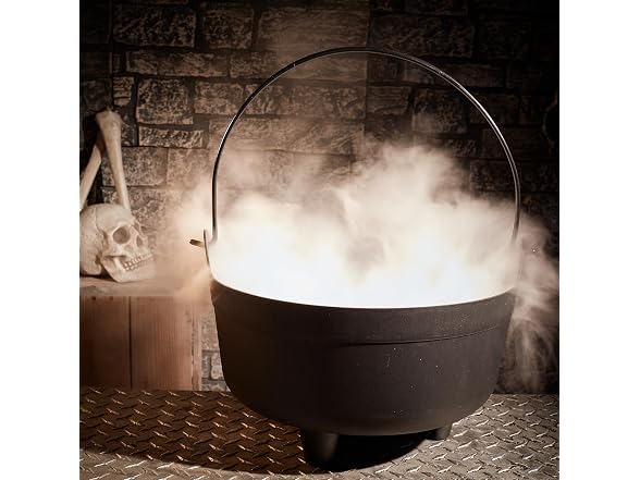 14in. Black Cauldron Halloween Decoration