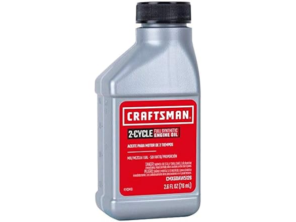 Craftsman Full Syn 2 Cycle Oil CMXGAW512