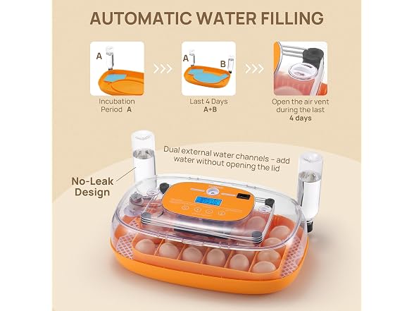 TURBRO PH24A Incubator for Hatching Eggs
