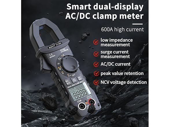 ZOYI Clamp Meter Multimeter 6000 Counts Clam
