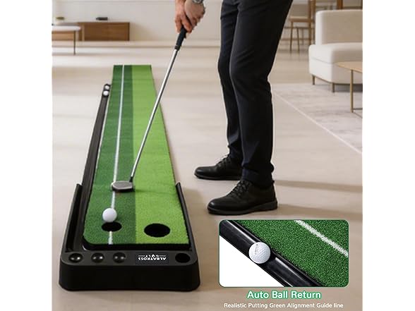 Automatic Ball Return Golf Putting Mat