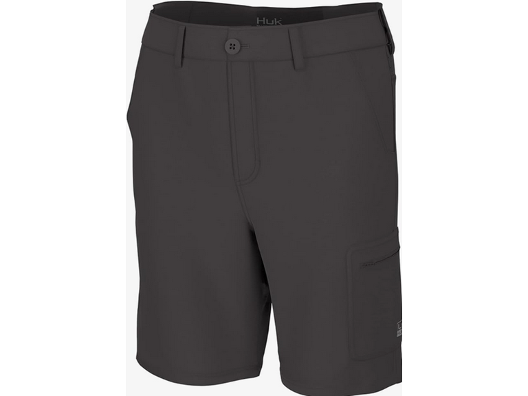 HUK Men's Standard Next Level 10.5", Quick-Drying Fishing Shorts, Iron, Small