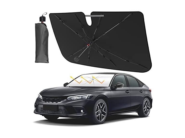 NTMY Car Sun Shade Windshield Umbrella