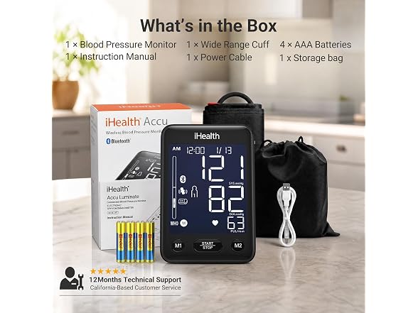 Accu Bluetooth Upper Arm Blood Pressure