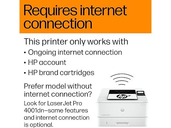 HP LaserJet Pro 4001dne Black & White Printer