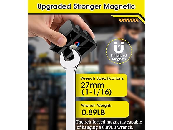 (50 Piece) Magnetic Wrench Organizer Set