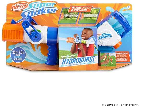 NERF Super Soaker Hydroburst Hose Blaster, Blue