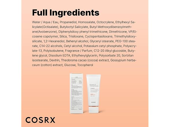 COSRX Vitamin E Vitalizing Face Sunscreen