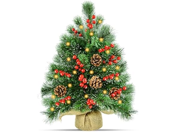 Yemetey Mini Christmas Tree with Lights