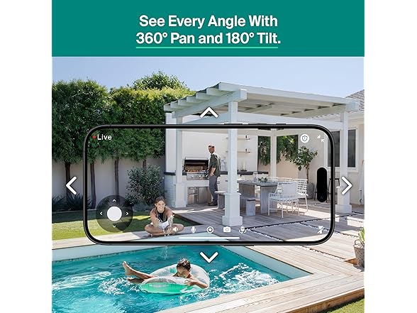 (1 or 2 PACK) (NEW) Arlo Essential Pan Tilt Security Camera