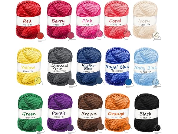 Hearth & Harbor Crochet Kit with Crochet Hooks Yarn Set