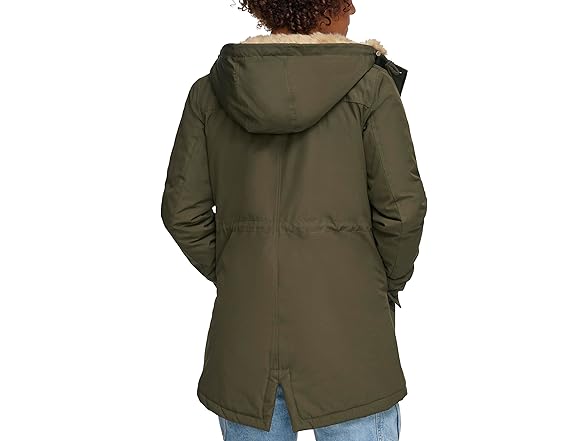 Levi's Women's Olive Parka (1X) (Open Box)