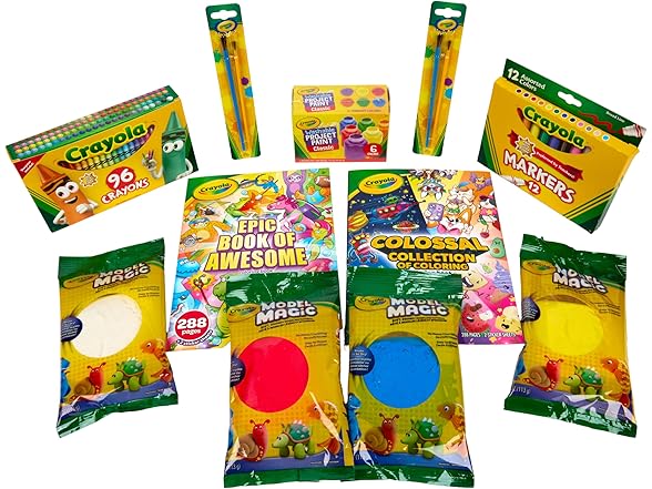 Crayola Art Set for Kids (125pcs), Art Set