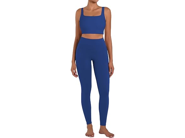 Sunzel Womens Leggings 28in L Blue W/Pockets