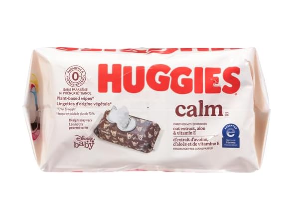 2PK HUGGIES Calm Baby Diaper Wipes, Unscented