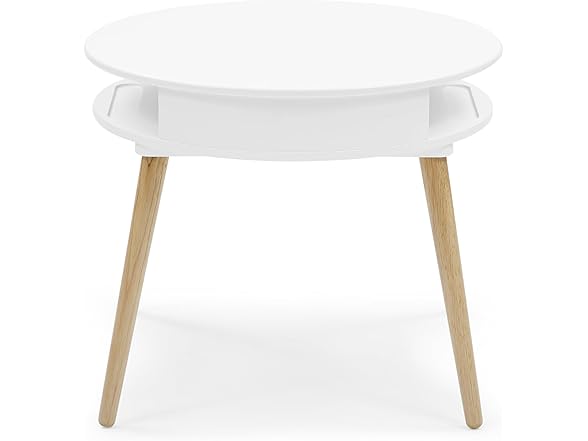 Kids Storage Table & 2-Chair Set White