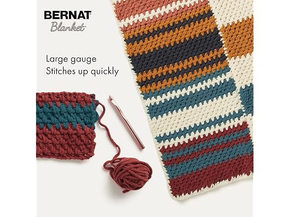 Bernat Blanket Super Bulky Acrylic Yarn - 2
