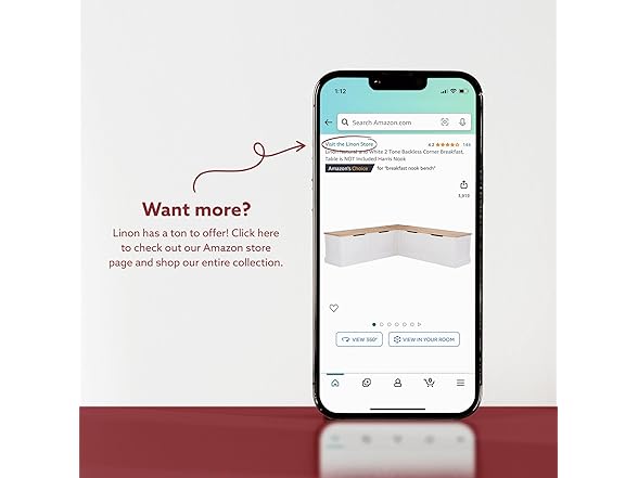 Linon Harris Unfinished Wood Backless Nook