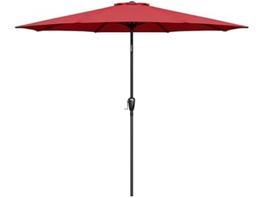 $25.99, Was $39.99, 35% Off! Simple Deluxe 9' Patio Umbrella with Push Button Tilt/Crank dealfomo