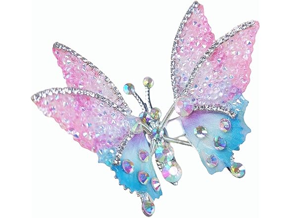2PCS Giguer Dancing Butterfly Hair Pins