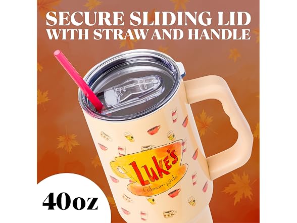Silver Buffalo Girls Gilmore Luke's Diner Tumbler
