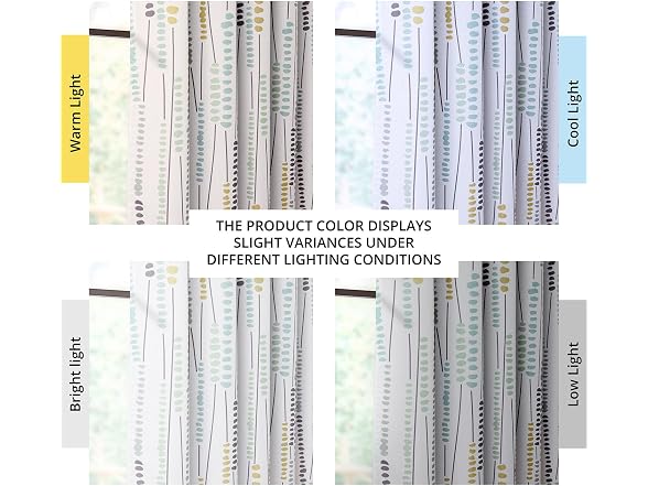 HPD Half Price Drapes Blossom Printed Shower Curtain