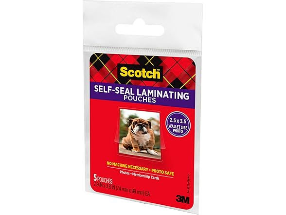 Scotch Self-Sealing Laminating Pouches