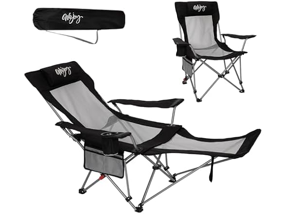 #WEJOY 2-in-1 Reclining Camping Chair
