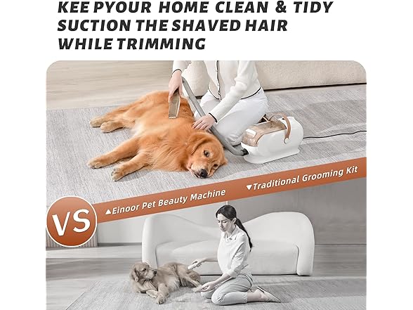 Einoor C1-WHITE Einoor Professional Pet Grooming Kit 