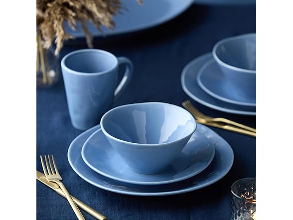 Cloudy Sky Stoneware Ice Cream Bowls Set of 4