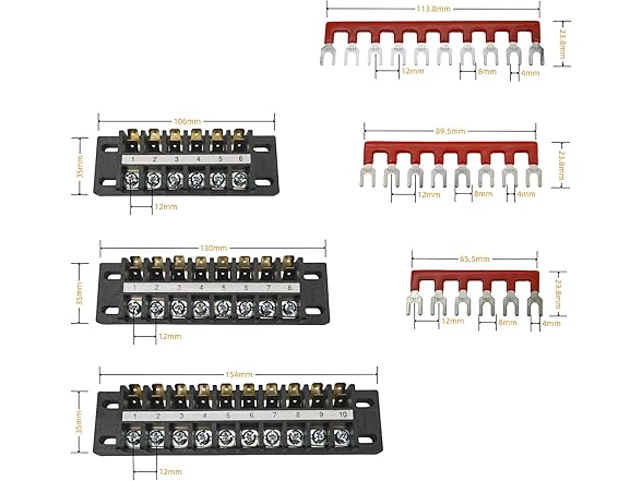 Kuinndoo Double Wire Terminal Blocks