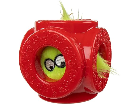 goDog Holiday Collection 2-in-1 Cage Ball Dog Toy