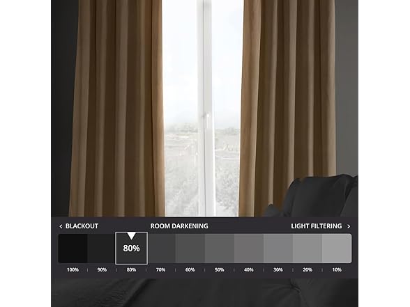 HPD Half Price Drapes Heritage Plush Velvet Curtain