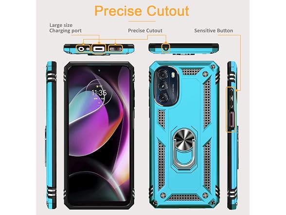 Muntinfe for Motorola Moto G 5G 2022 Case with 2