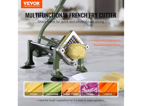 French Fry Cutter, Potato Slicer with 3/8-Inch