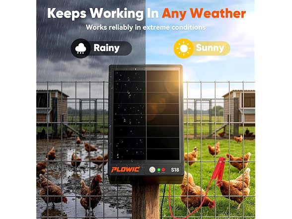 PLOWIC Electric Fence Charger