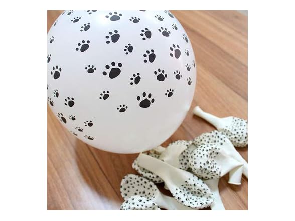 12 Inch Puppy Dog Paw Print Balloons
