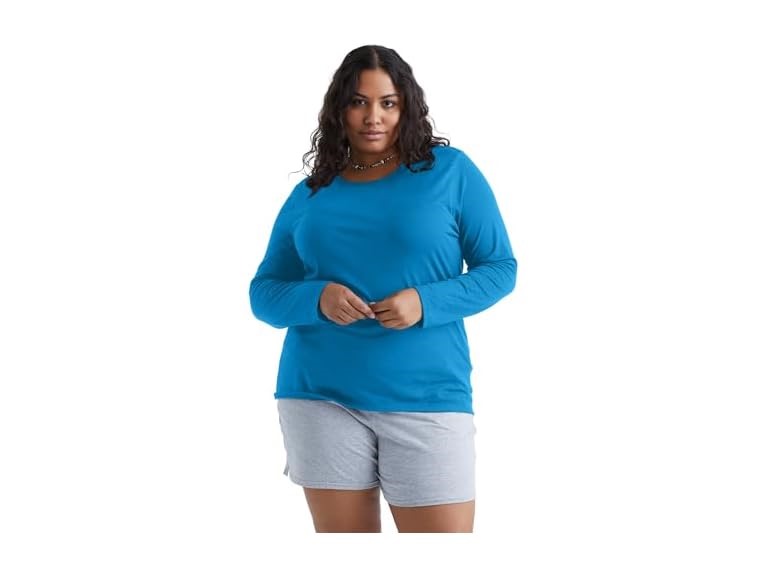 Just My Size Jersey Relax Crew Tee (20) Blue