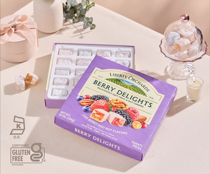 (5 Pack) Liberty Orchard Soft Fruit & Nut Candies Gift Set - Gallery 38