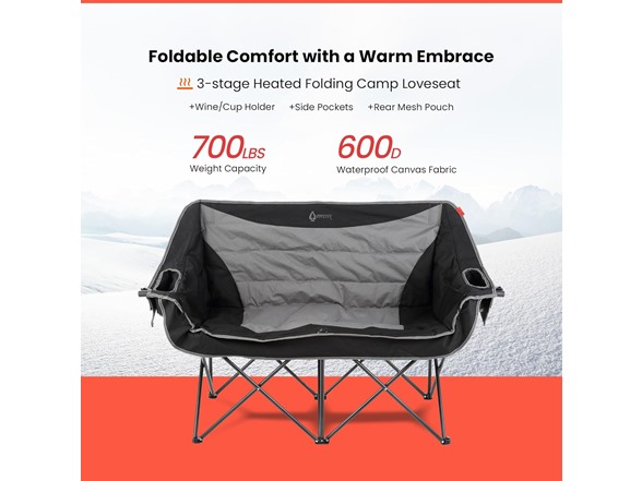 ARROWHEAD OUTDOOR Heated Loveseat
