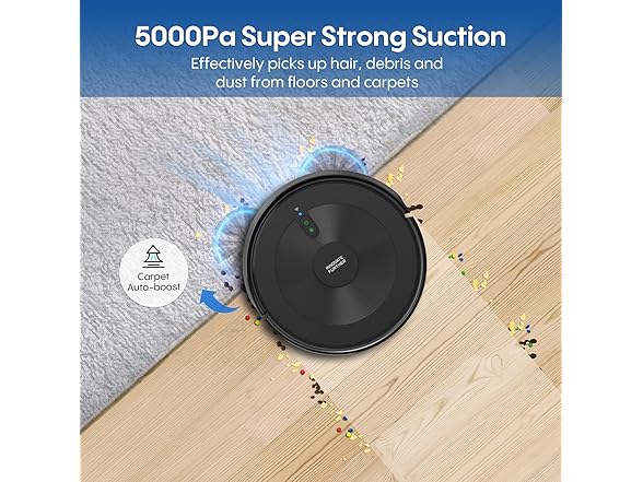 AZQQ 2 in 1 Robot Vacuum and Mop