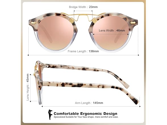 CARFIA Retro Polarized Sunglasses