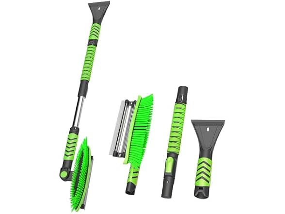 VOLTASK 41.8'' Ice Scraper and Squeegee with Snow Brush 3 in 1