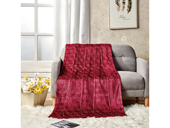 Luxury Home Armani Embossed Microplush Blanket