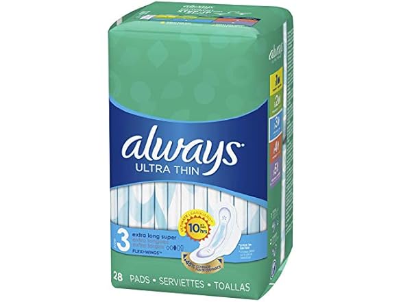 Always Ultra Thin Super Long 28ct