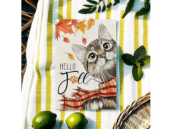 Cat Garden Flags 12x18 Seasonal 4Pk