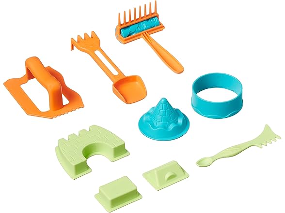 Amazon Basics 11 Piece Moldable Sensory Sand Toy Kit