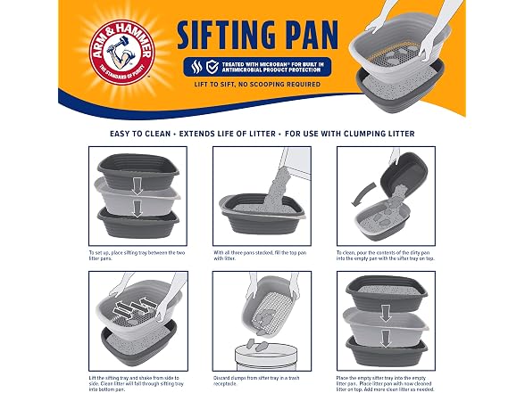 Arm & Hammer Large Sifting Litter Box Scoop F