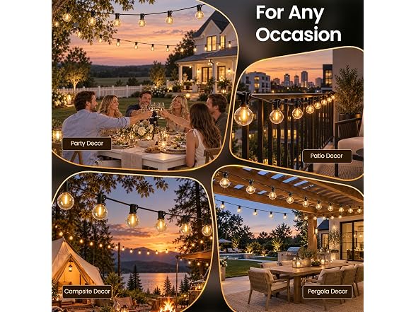 RTTY 200FT Outdoor String Lights G40