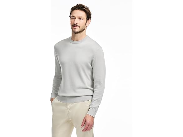 SAKS Fifth Avenue Mens Jersey Stitch Crewneck Sweater